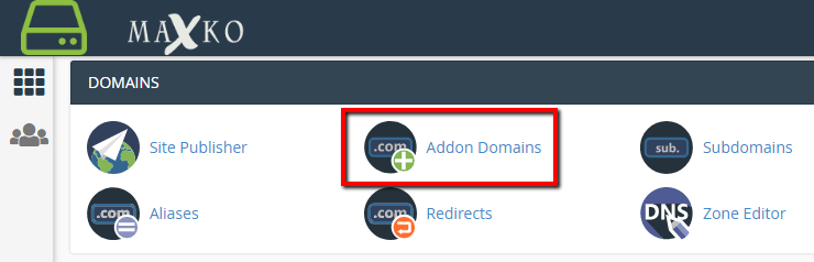 CPanel Add Domain